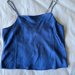 Madewell silk cami crop top